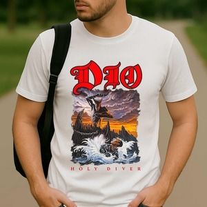 Dio T-shirt, Holy Diver Album Tee, Ronnie James Dio Metal Band Shirt